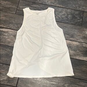 Athleta White Tank Top Classic Sleeveless Design